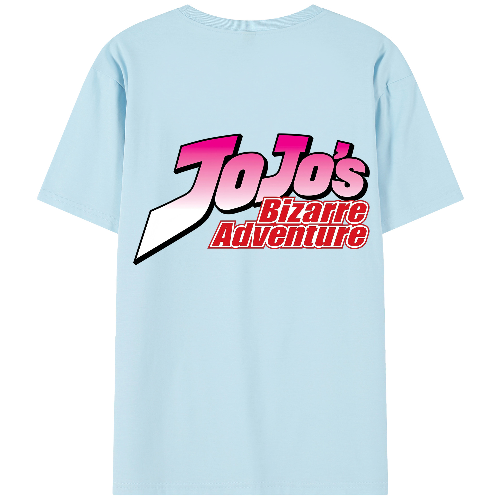 （画像用） ジョジョの奇妙な冒険 JoJo's Bizarre Adventure 綿100％半袖Tシャツ（背面プリント）